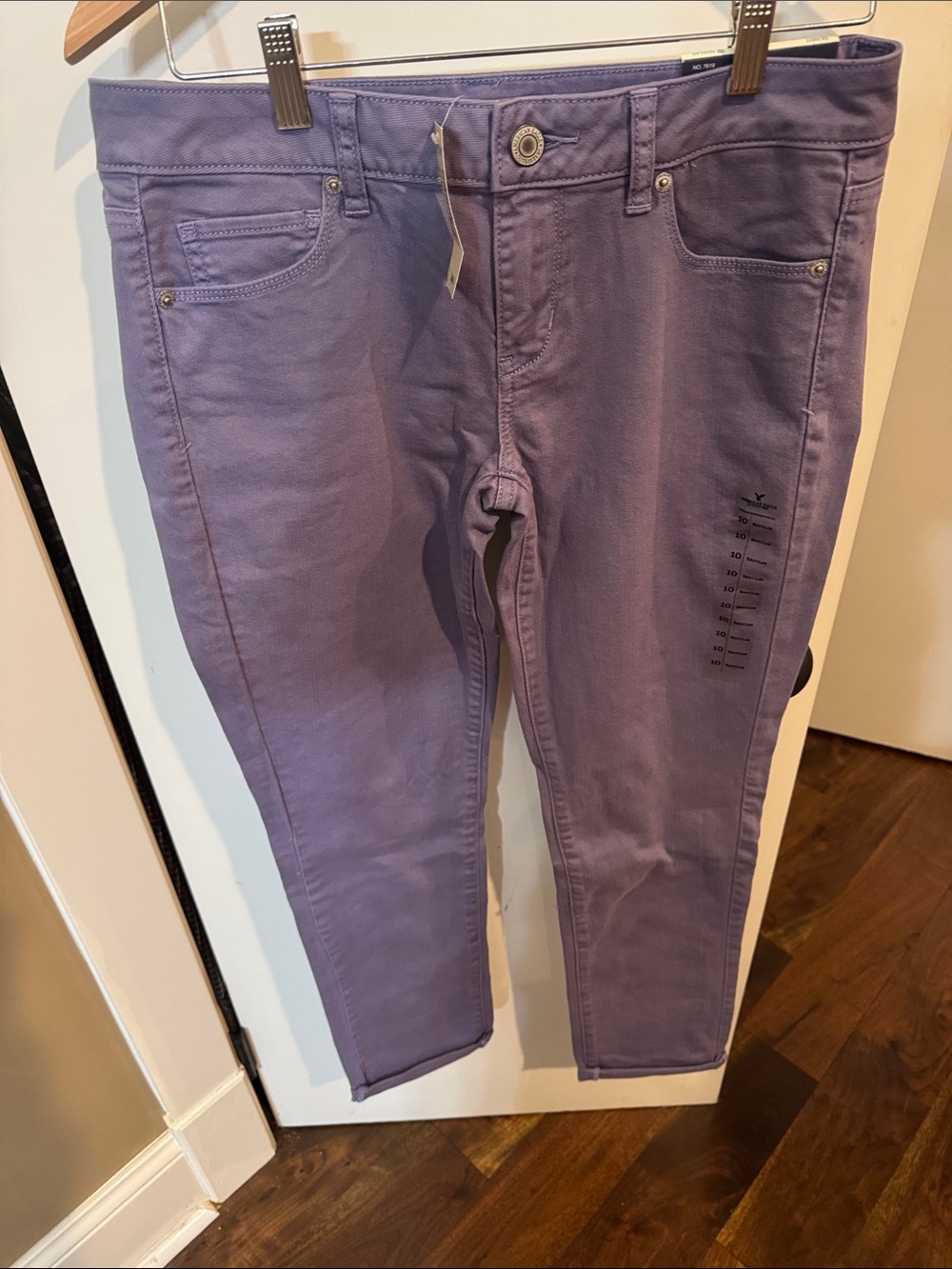 American Eagle Outfitters Lavender Stretch Ankle Jeans
